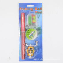 Mini Portable Pocket Fishing Rod and Reel Combos with Fishing Line Hook Bait buoys ,Best Gift for Father Husband Child K